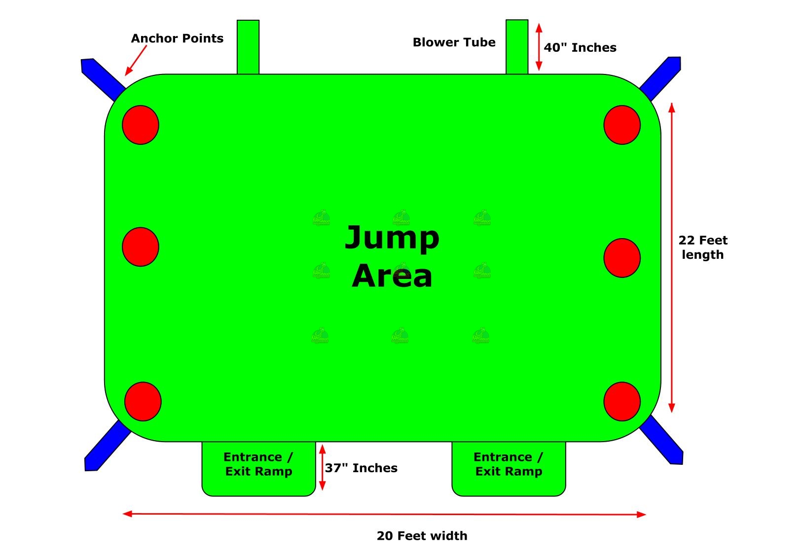Mighty USA Bounce House